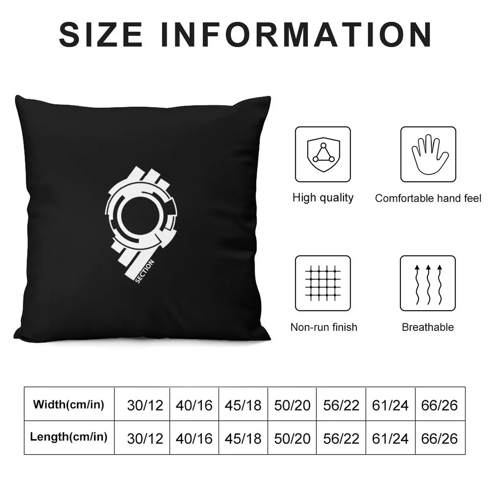 Ghost in the shell (white) - Section 9 Throw Pillow autumn decoration christmas supplies pillow