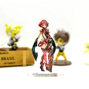 Xenoblade Chronicles 2 Mythra Hikari Pyra Homura Patung berdiri akrilik dekorasi Meja Puncak Kue 10 angka xenoblade penjualan terbaik - №