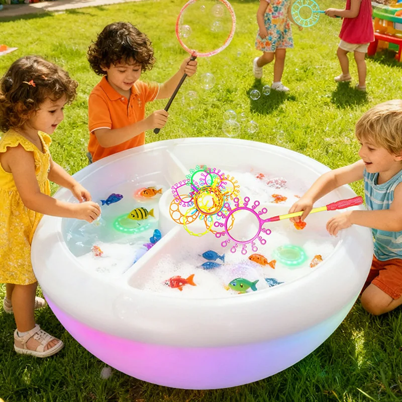Children's indoor parent-child interaction handmade building block toy clay sand table puzzle game table