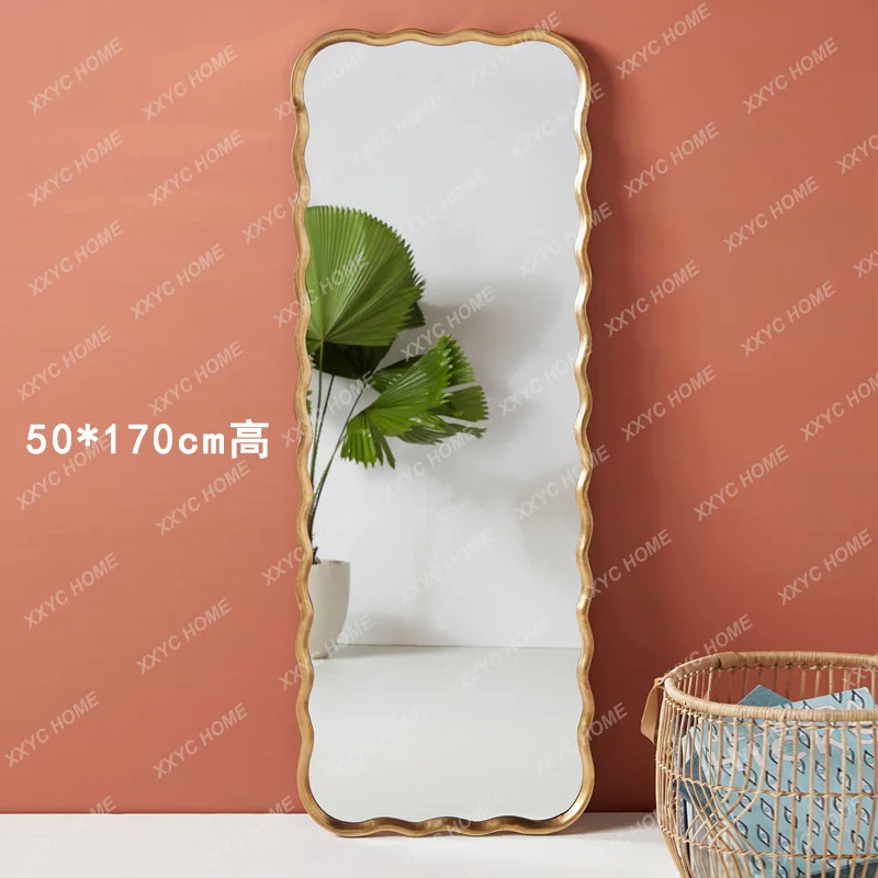 

Q wave full-body mirror household entrance wall-mounted fitting mirror