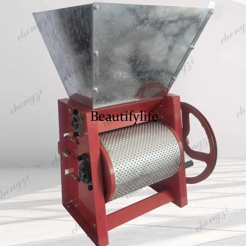 Manual coffee bean peeling machine  hand crank small household coffee fruit shelling and peeling machine