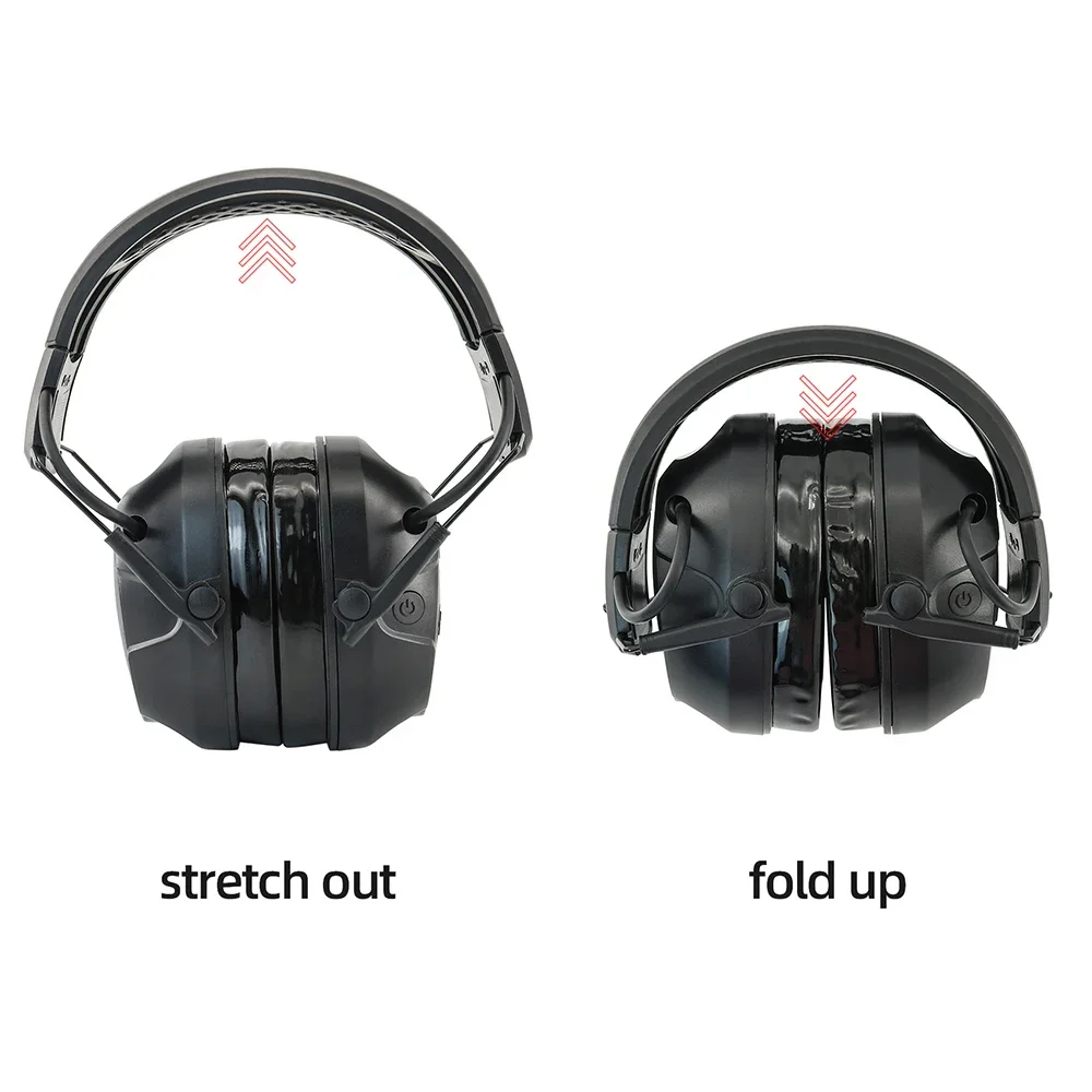 Tactical Headsets Electronic Earmuffs Bluetooth Noise Cancelling Hearing Protection Sound Pick Up Function Shooting Headset