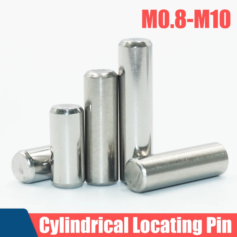 

304 Stainless Steel Cylindrical Locating Dowel Pin GB119 M1 M1.5 M2 M2.5 M3 M4 M5 M6 M8 High Hardened Locat Fixed Parallel Pins