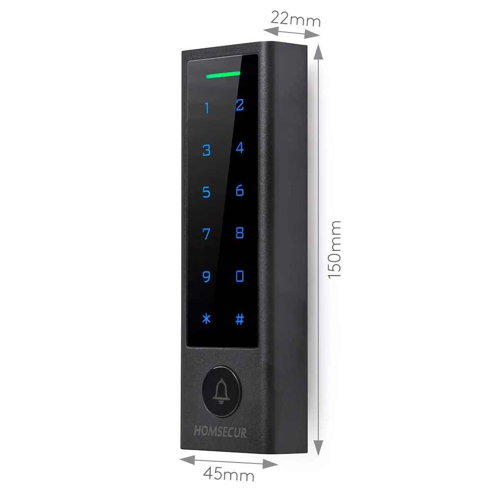 HOMSECUR CH3-WIFI-EM Waterproof IP66 APP WIFI RFID Keyfob Access Control WG26~44 125Khz