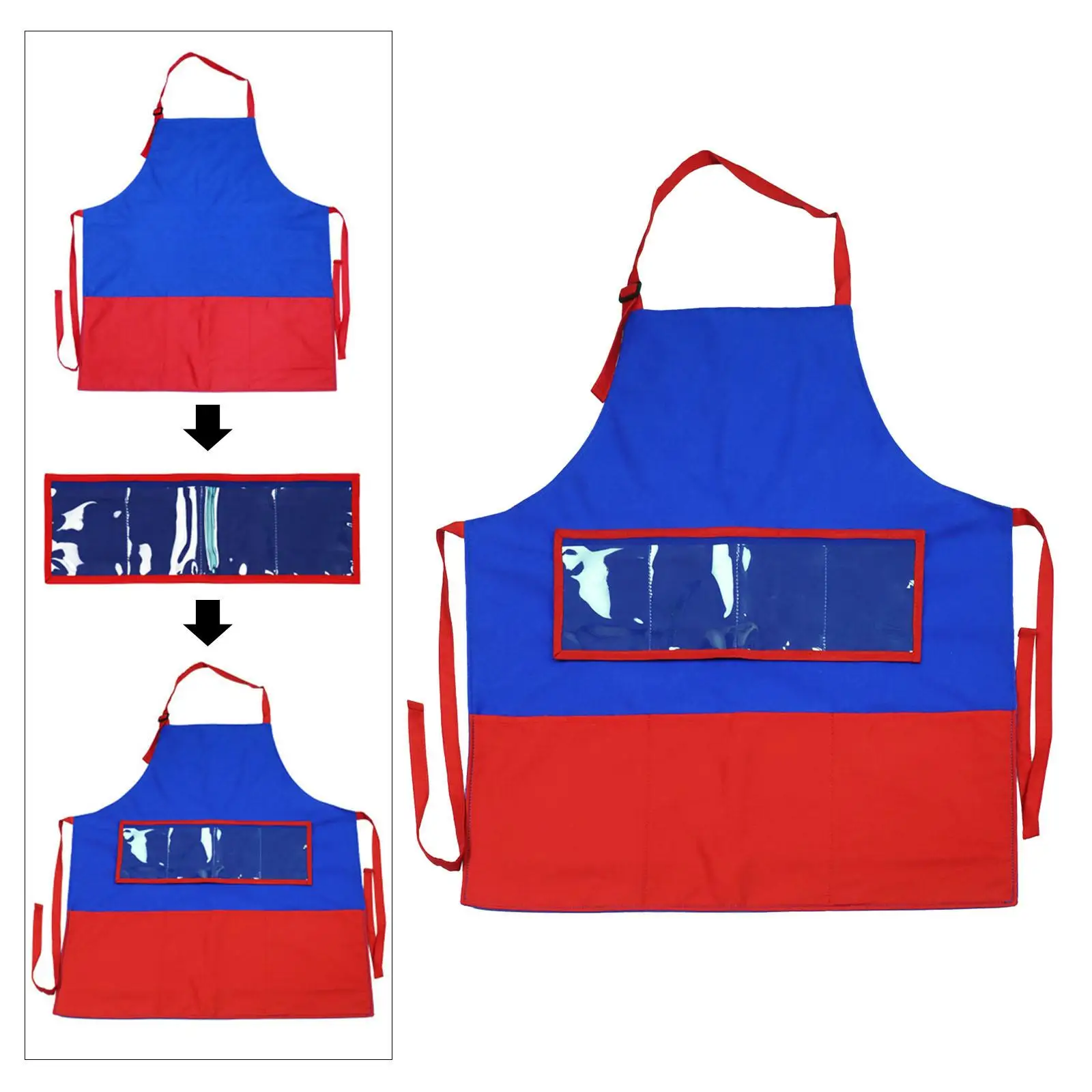 Story Teaching Apron Adjustable Neck Strap Funny DIY Storytelling Apron for School Painting Drawing Kindergarten Childrens
