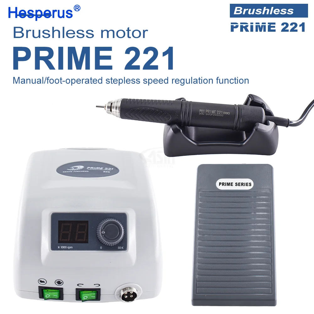 Prime 221 High Efficiency 50000RPM Micromotor Handpiece Jewelry Polishing Hand Drilling Machine Den tal Micromotor