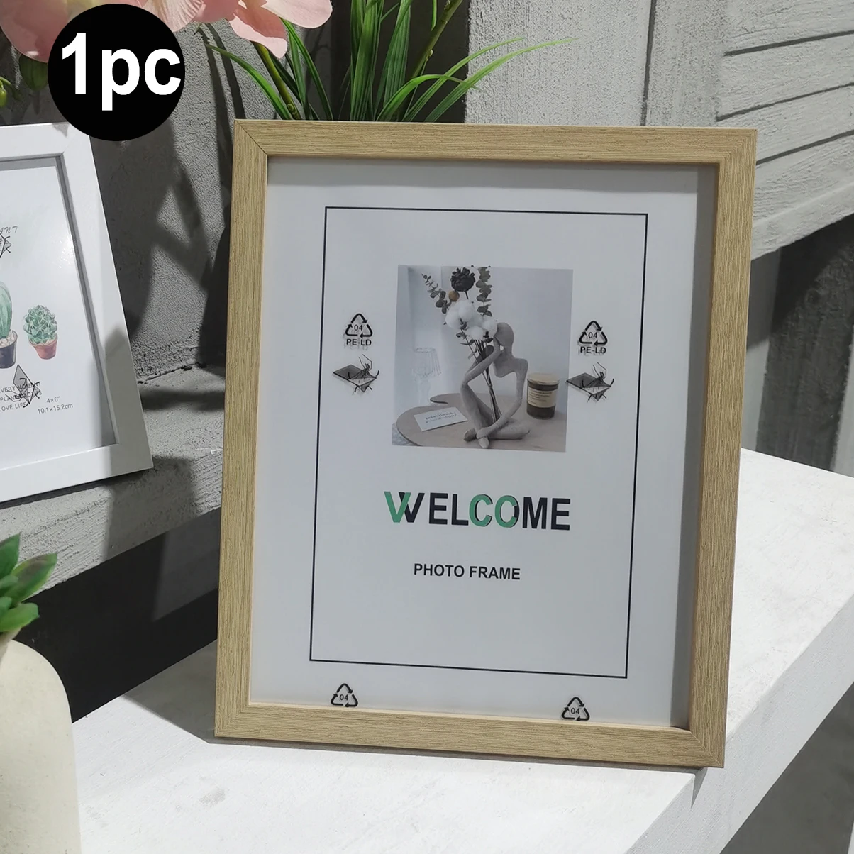 VCC 1 Stück/3 Stück Wandgalerie-Fotorahmen, 15 x 20 20 x 25 A4-Bilderrahmen für Tischplatte oder Wandmontagerahmen, Foto-Gedenkgeschenk 3