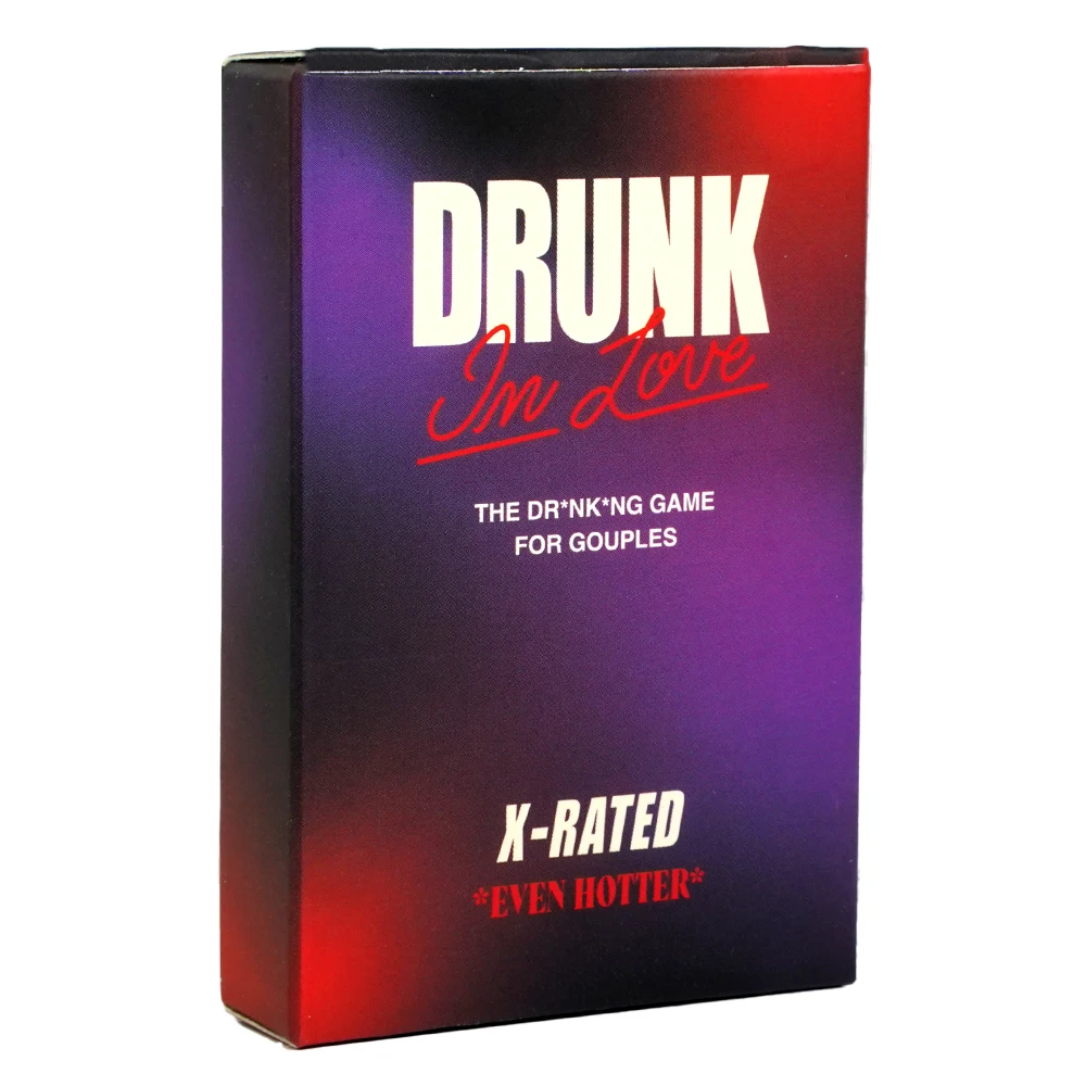 Drunk In Love X-Rated Even Hotter Drinking Game For Couples 50 Cards Fun Date Night