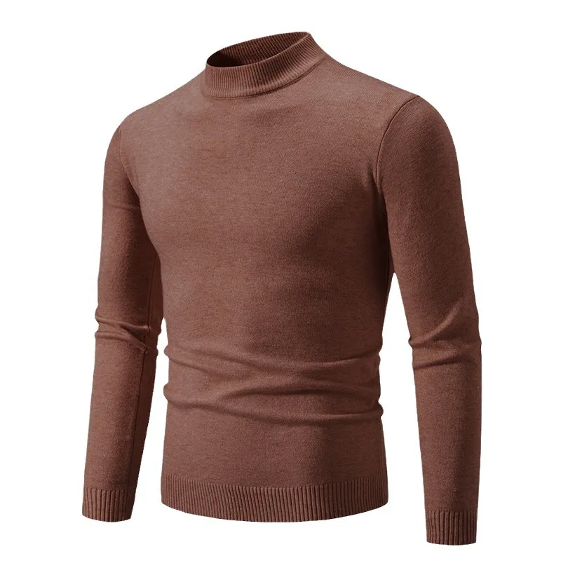 

Men's Low-Ne Knitwear Thin round Ne f High Ne Base irt Color Autumn Winter Long Sve Daily Wear