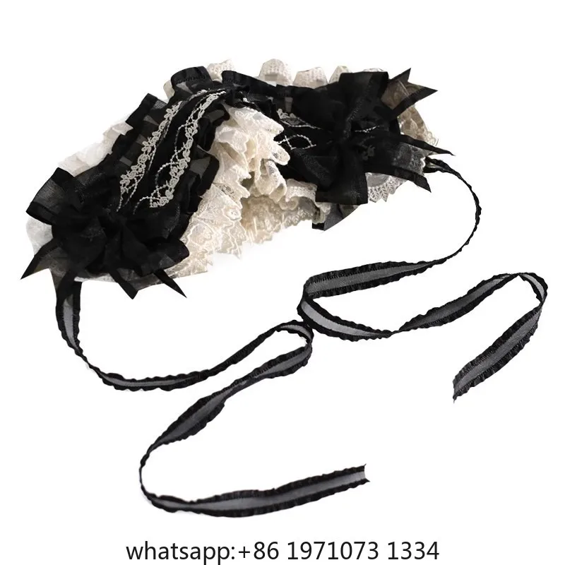 Original Maid Headband Black and White Elegant Classical Style KC Hair Accessory DOLL Gothic Loita Headband Hat