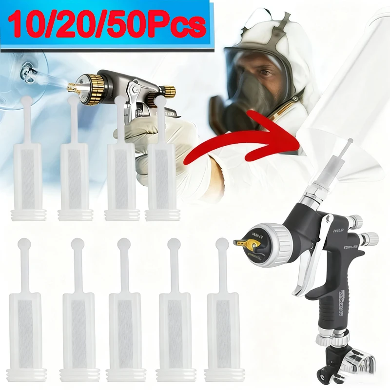 

Built-in Filter Mesh For Car Spray Guns Disposable Gravity-fed Spray Gun Paint Filter White Nylon Plastic Fine Mesh Auto Parts