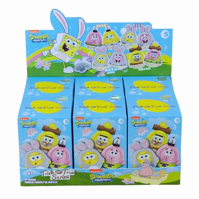6 قطعة/المجموعة الأصلي صندوق أعمى سبونجبوب سكوير السراويل شخصيات كرتونية نموذج الشكل مفاجأة لعبة باتريك ستار الأطفال هدية