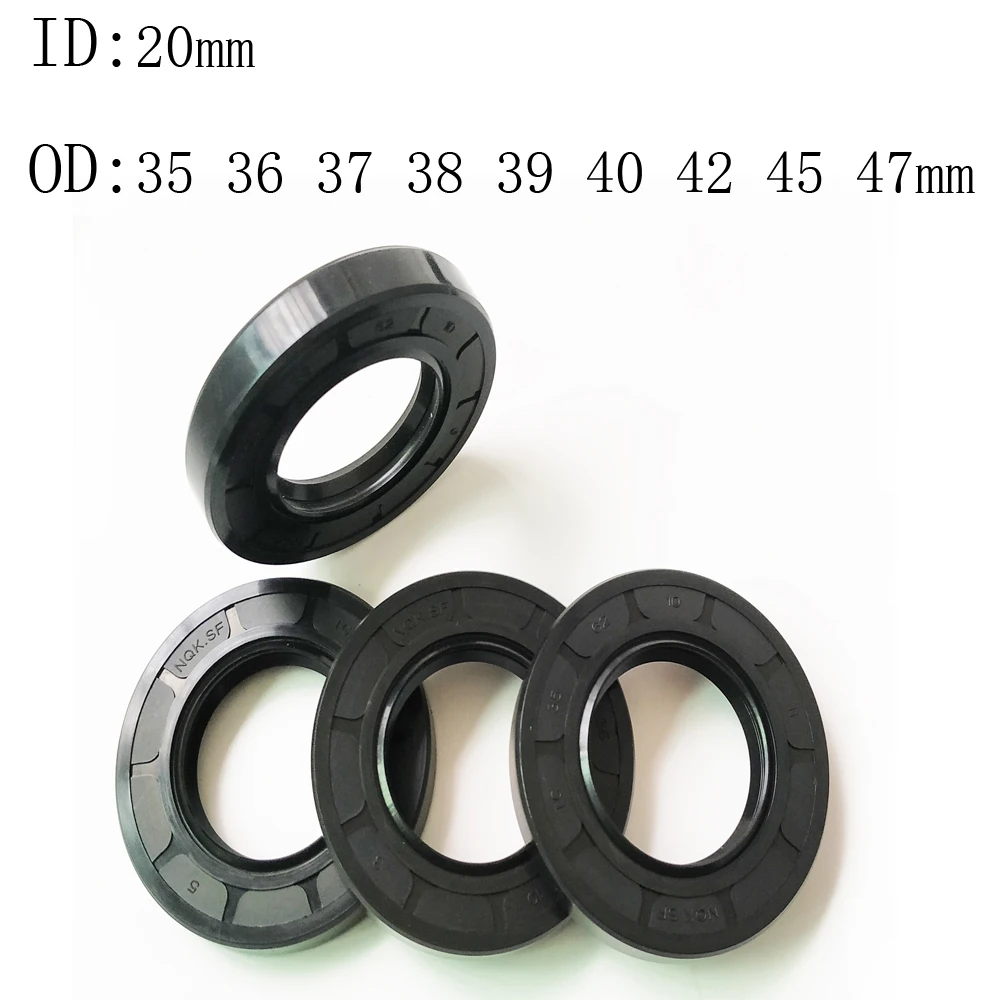 

1 2PCS 20X35X4 5 6 7 8 10 20X36X6 7 20X37X6 7 8 10 20X40X4 5 6 7 8MM NBR Shaft Skeleton Oil Seal TC Nitrile Rubber Ring Gasket