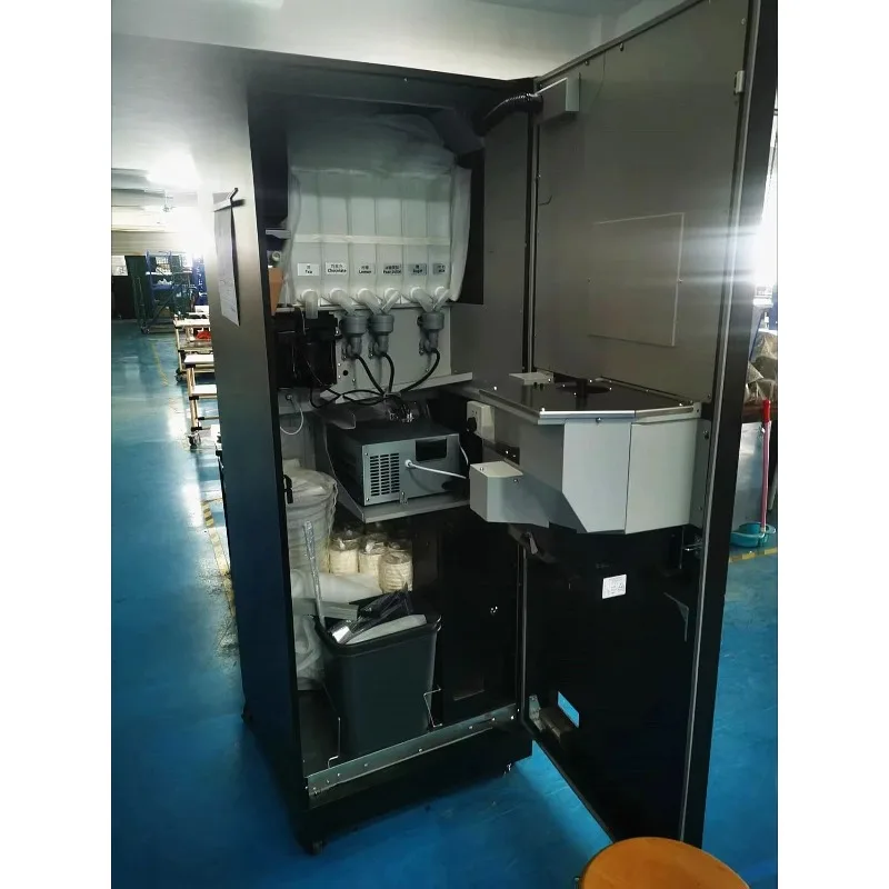 آلة بيع البروتين بشاشة تعمل باللمس 27 بوصة أوتوماتيكية تجارية لآلة بيع مسحوق مصل اللبن في صالة الألعاب الرياضية