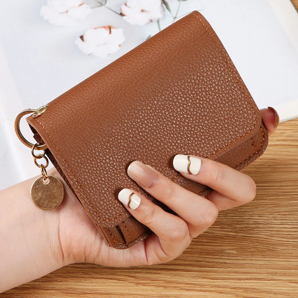 Dompet Koin Lembut Tempat Kartu Dompet Fashion Dompet Pendek Sederhana Untuk Kantong Belanja Kantor
