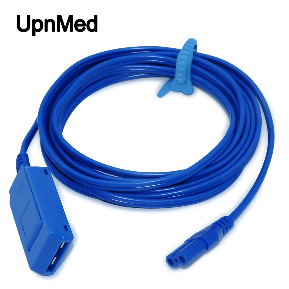 Venda quente faca elétrica placa negativa conexão cabo linha loop para eletrocautério azul 6.35plug