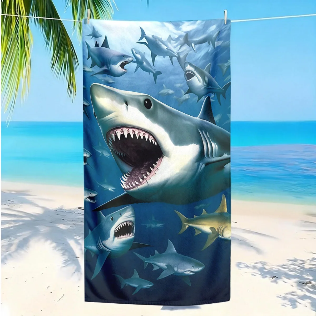 Funny Sunglasses Raccoon Float Sunset Beach Super Absorbent Microfiber Beach Towel Cute Animal Summer Pool Shower Towel
