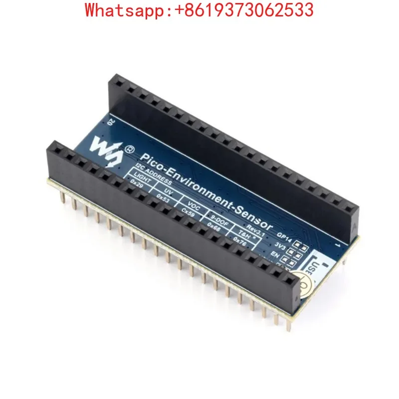 

Модуль датчиков окружающей среды для Raspberry Pi Pico с интерфейсом I2C