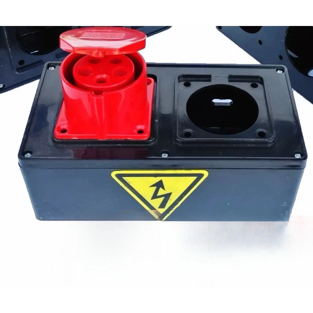 For Injection Molding Machine Accessories ABS 2-hole 3-hole Industrial Socket Box Power 210*110*80 273*110*77