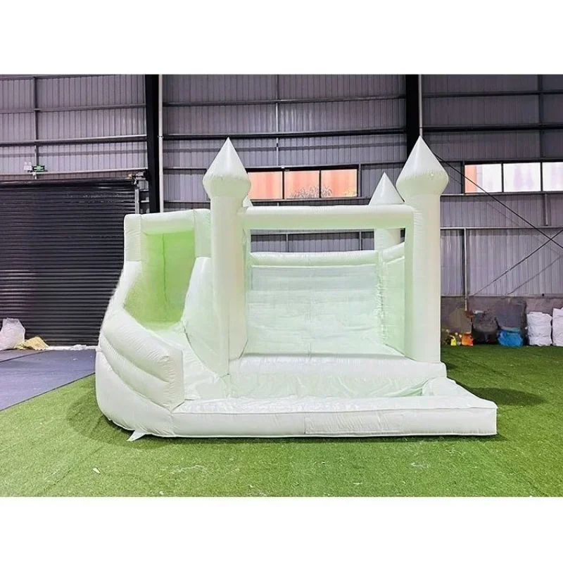 

Лидер продаж, мягкий мятно-зеленый прыгающий домик, надувной замок, горка, вечерние батуты, комбинированный