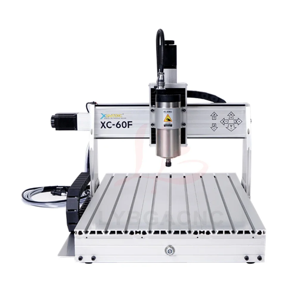 LYBGACNC XC-40F/ 60F CNC Router Engraver 3axis/4axis 800W 1500W Drilling Milling Machine USB VFD 220V 110V Option Woodworking