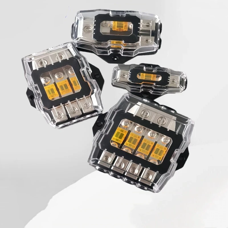 1Set High-power fuse box car audio amplifier modification waterproof fuse holder 1/2/4Way