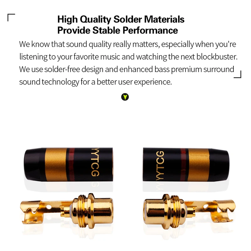 YYTCG 4 Cái/lốc Chất Lượng Cao Mạ Vàng Cổng Kết Nối RCA RCA Jack Cái Adapter Video/Audio Dây Cổng Kết Nối