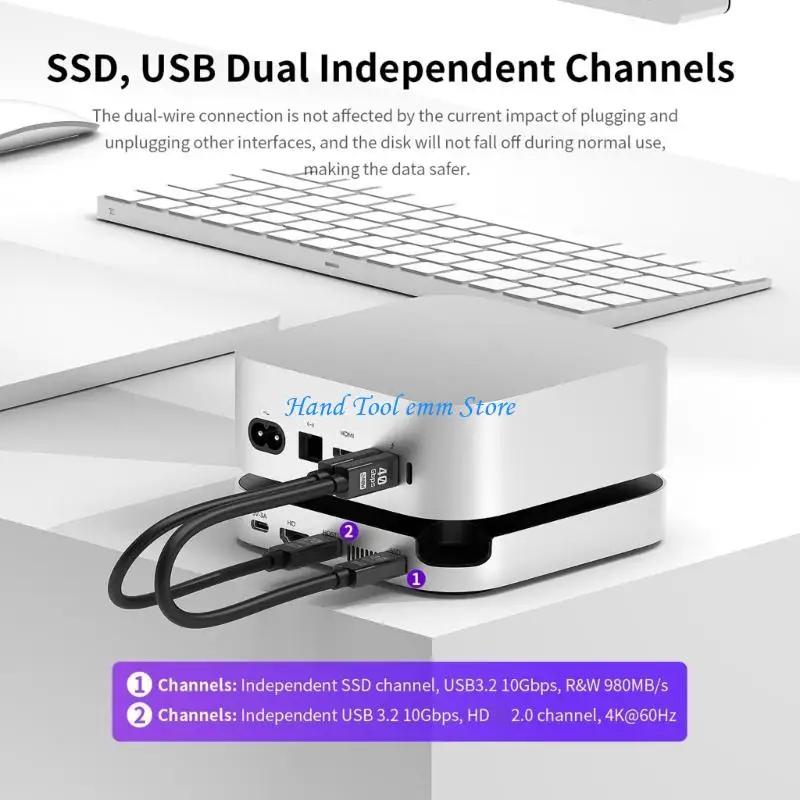 H37F 4K Video Support Adapters for Mini M4Pro Double Channel Design Enhances Gaming Experience