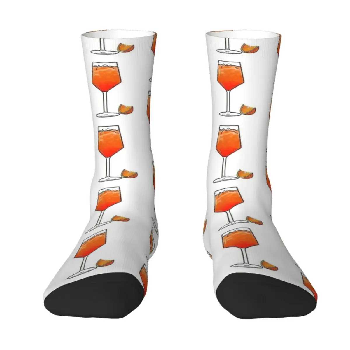 Aperols Spritzs Socks Italian Wine Korean Stockings Autumn Non Skid Men's Socks Quality Graphic Outdoor Socks