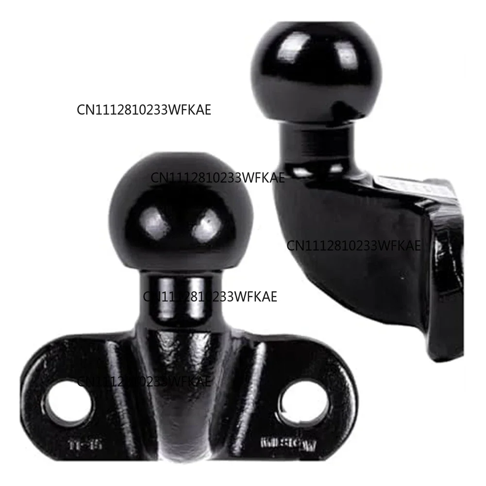 50mm Towing Hitch Ball with 3.5 Ton Rating for Trailer Coupling Solid Cast Steel Build with Dual Hole Mounting Design