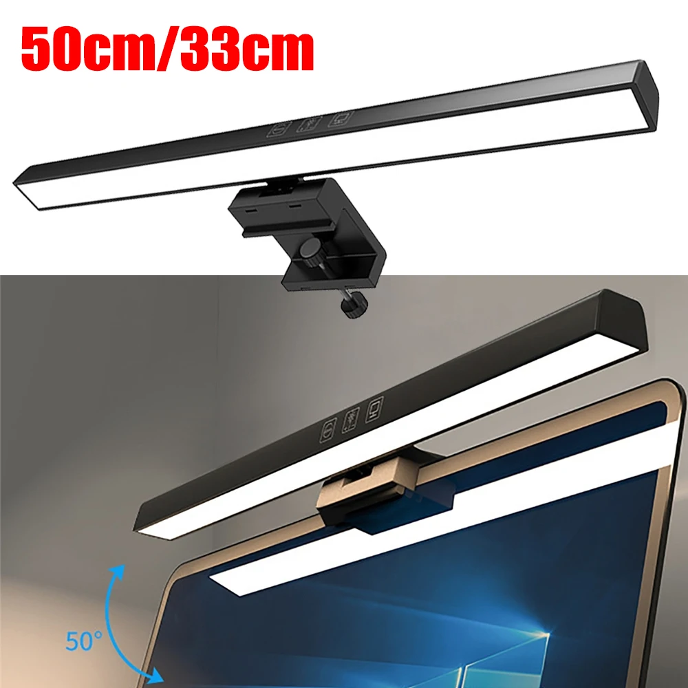 

Stepless Dimming Laptop Monitor Clip Light Computer Display Screen Eye Protection Hanging Lamp Study Reading Lamp Night Light