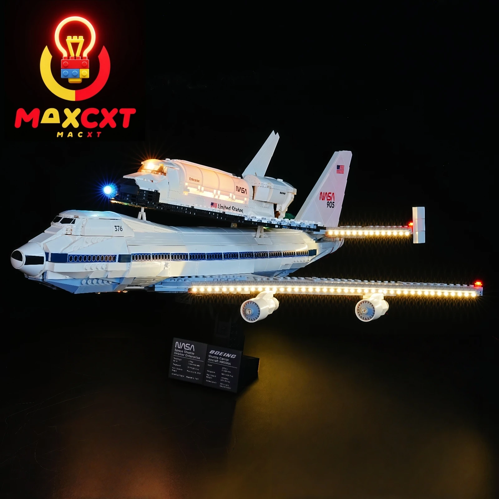 

Набор светодиодных фонарей MAXCXT для самолетов LEGO 10360, декоративная лампа «сделай сам», не включает строительные блоки Lego