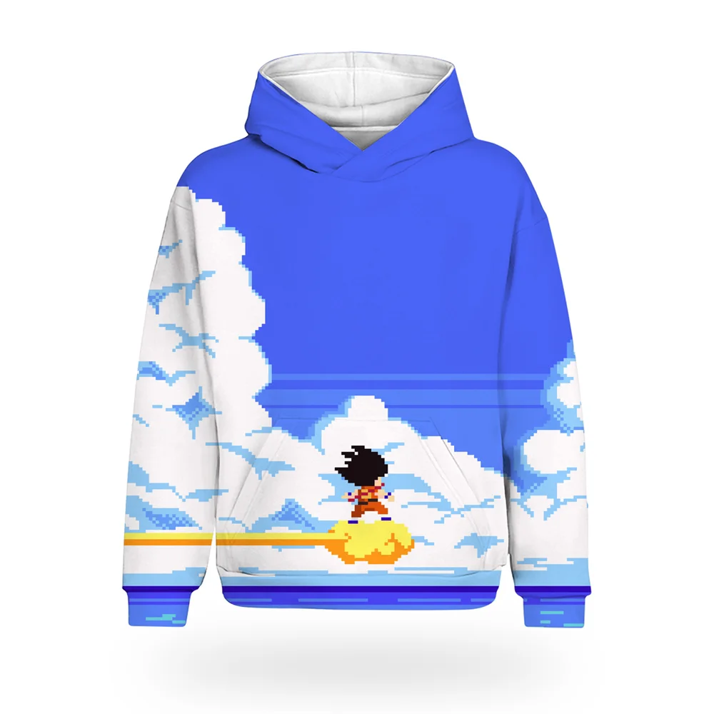 2024 Nieuwe Hot Dragon Ball Goku 3d Geprint Heren Cosplay Hoodie Kinderen Street Vrijetijdsbesteding Top Lange Mouw Herfst