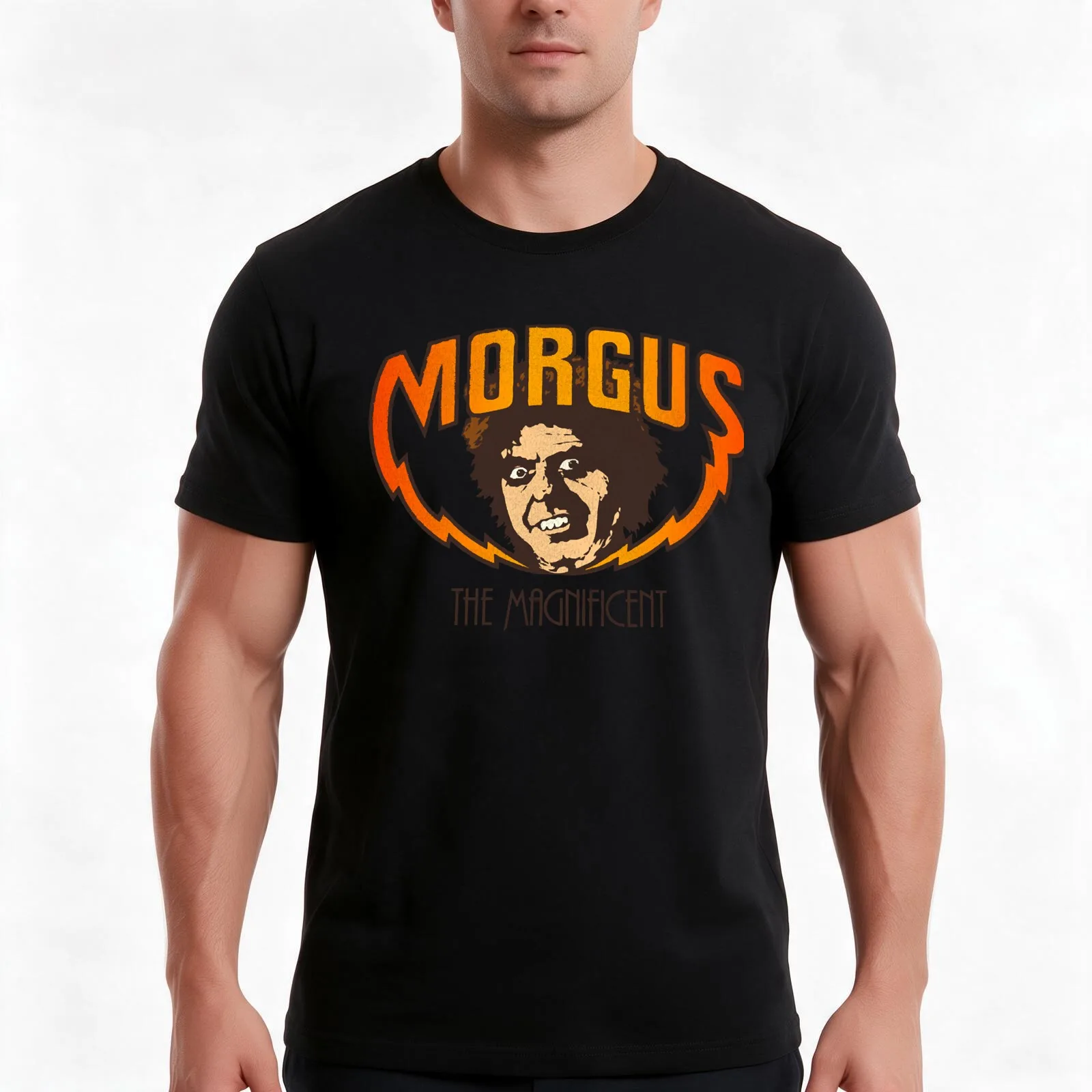 Morgus The Magnificent T-Shirt, Summer Casual Cotton Tee, Oversized Streetwear Tops, Vintage Graphic Print, Unisex Men Women