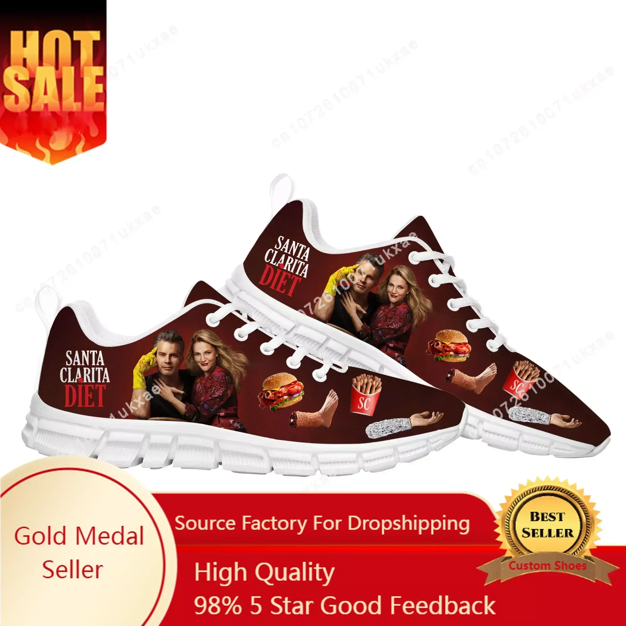 Santa Clarita Diet Sports Shoes Mens Womens  Sneakers High Quality Casual Sneaker Couple Custom Shoes