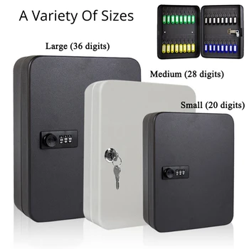 New multiple keys storage box password key safe box spare car keys storage organizer box for home office factory store use