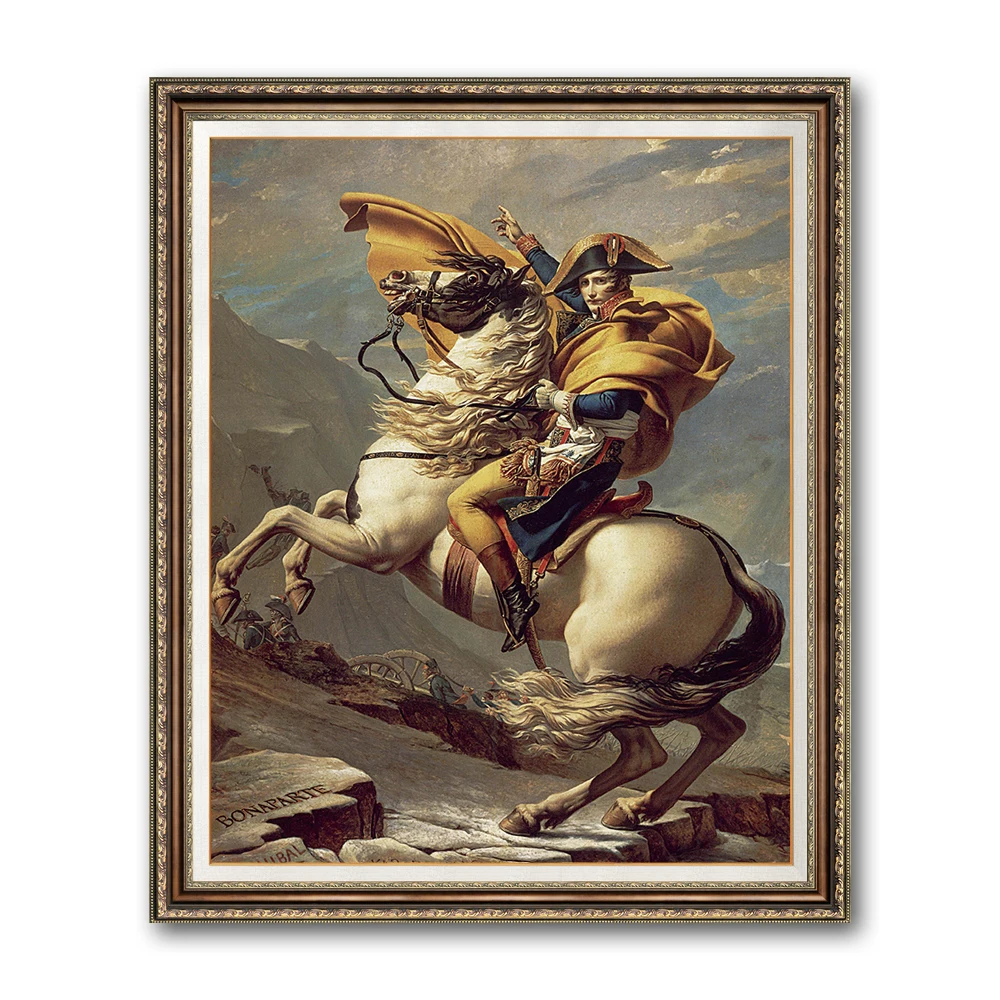 Hallway Decor Classical Napoleon Portrait Oil Painting