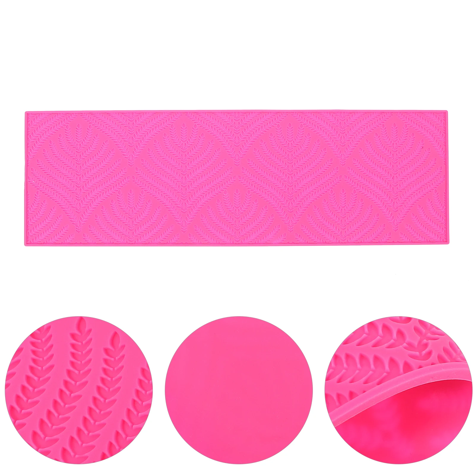 

Wheat Ear Silicone Cake Mold Shaped Fondant Baking Decor Tool Food Grade Reusable Smooth Surface DIY Embossing Mat Lace Pattern