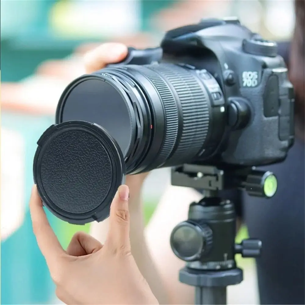 

Universal Front Cap Camera Lens Cap Side Pinch Dustproof Cover Canon Lens Cover Hemp Face Lens Cover 37mm 40.5mm 49mm