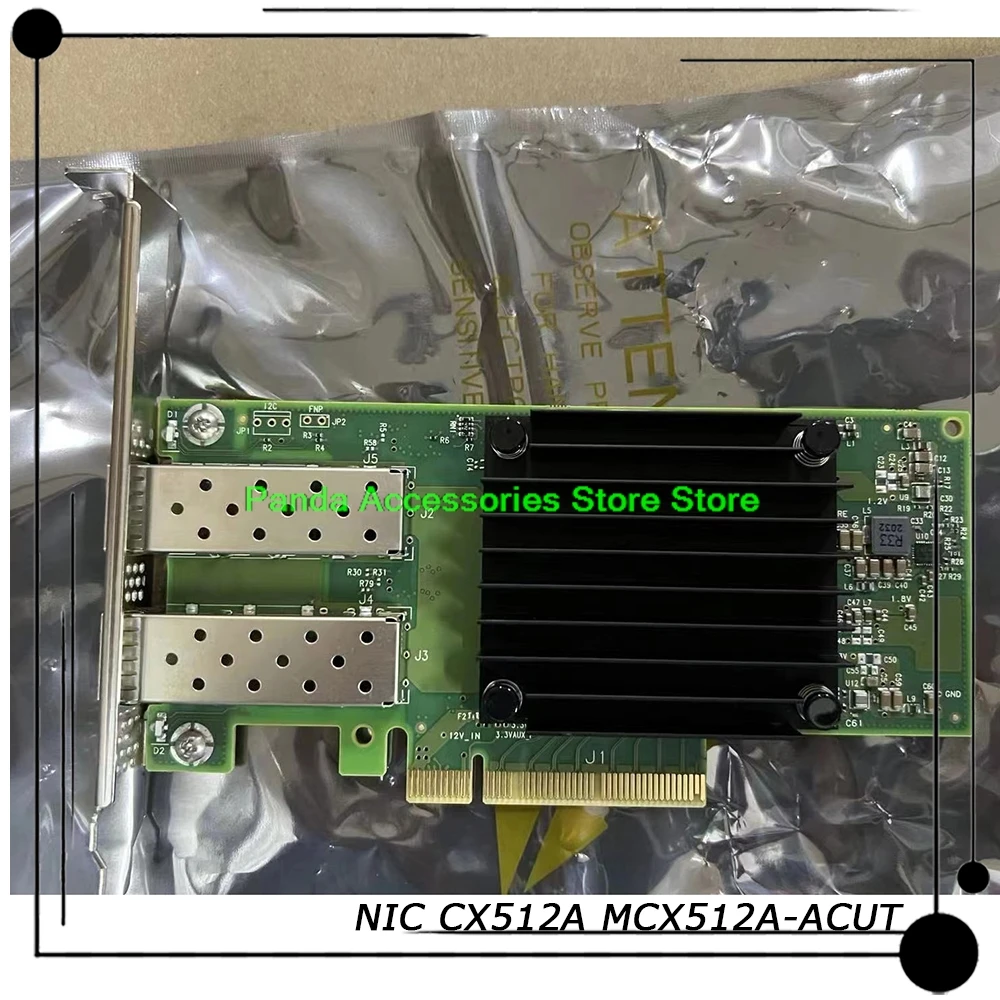 

New ConnectX-5 10/25GbE PCIe 3.0 x8 Dual Port Network Card Works Perfectly Fast Ship High Quality NIC CX512A MCX512A-ACUT