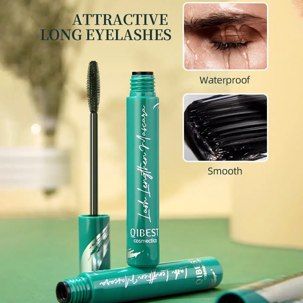 Waterdichte Mascara Waterdichte Lange Krul Mascara Natuurlijke Dikke Krullende Wimpers Voor Buiten Lichtgewicht Niet Smudging Natuurlijk