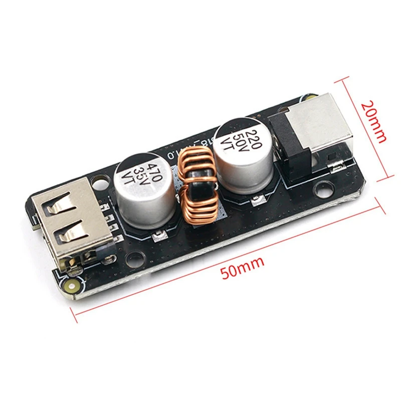 45W 12V/24V DC - USB Type-C PD & Type-A QC3.0 DC急速充電ステップダウン電源アダプター IP6518-BTFL