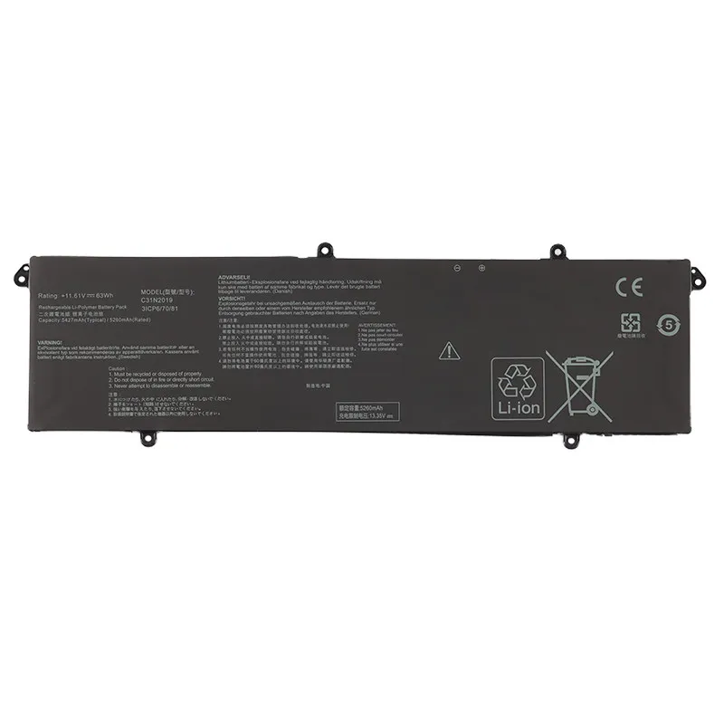 C31N2019 Laptop Battery 11.61V 5427mAh for ASUS VivoBook Pro 14X OLED M7400 15 OLED M3500 M3500QC-L1062T  Replacement Battery