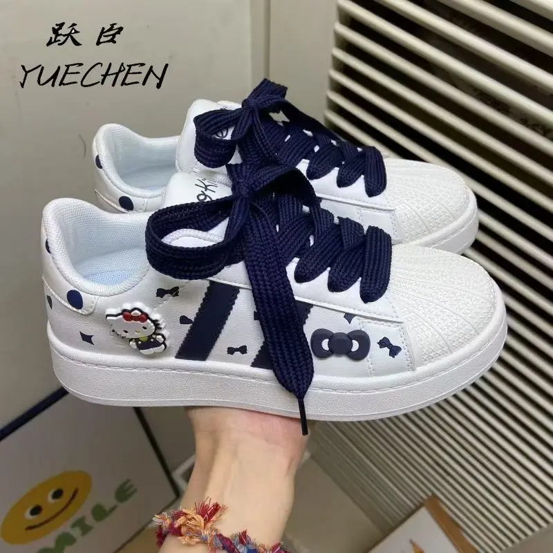 

Girly Heart Kawaii Sanrio Anime Hello Kitty Ins Fashion Sneakers Cute Kt Cat Breathable Mesh Casual Shoes Gifts for Girls