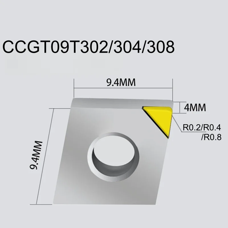 

Алмазная токарная пластина MCD CCGT09T302/304/CCGT09T308, монокристаллическая, высокотвердая, для обработки меди и алюминия
