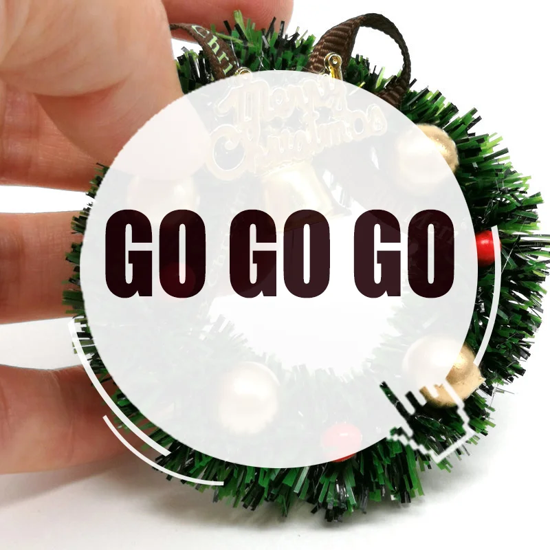 1 peça 6cm guirlanda em miniatura casa de boneca árvore de natal acessórios de decoração de parede