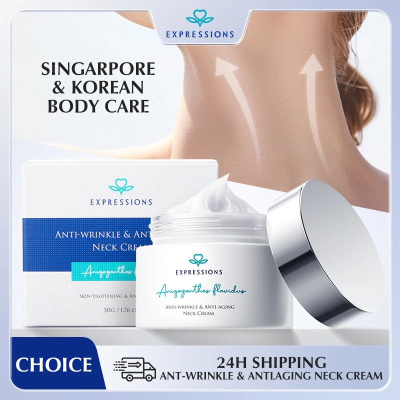 EXPRESSIONS Firming Neck Cream Lifting Tightening Face Moisturizer: Skin Care Solution for Neck Face Décolleté Day & Night Use