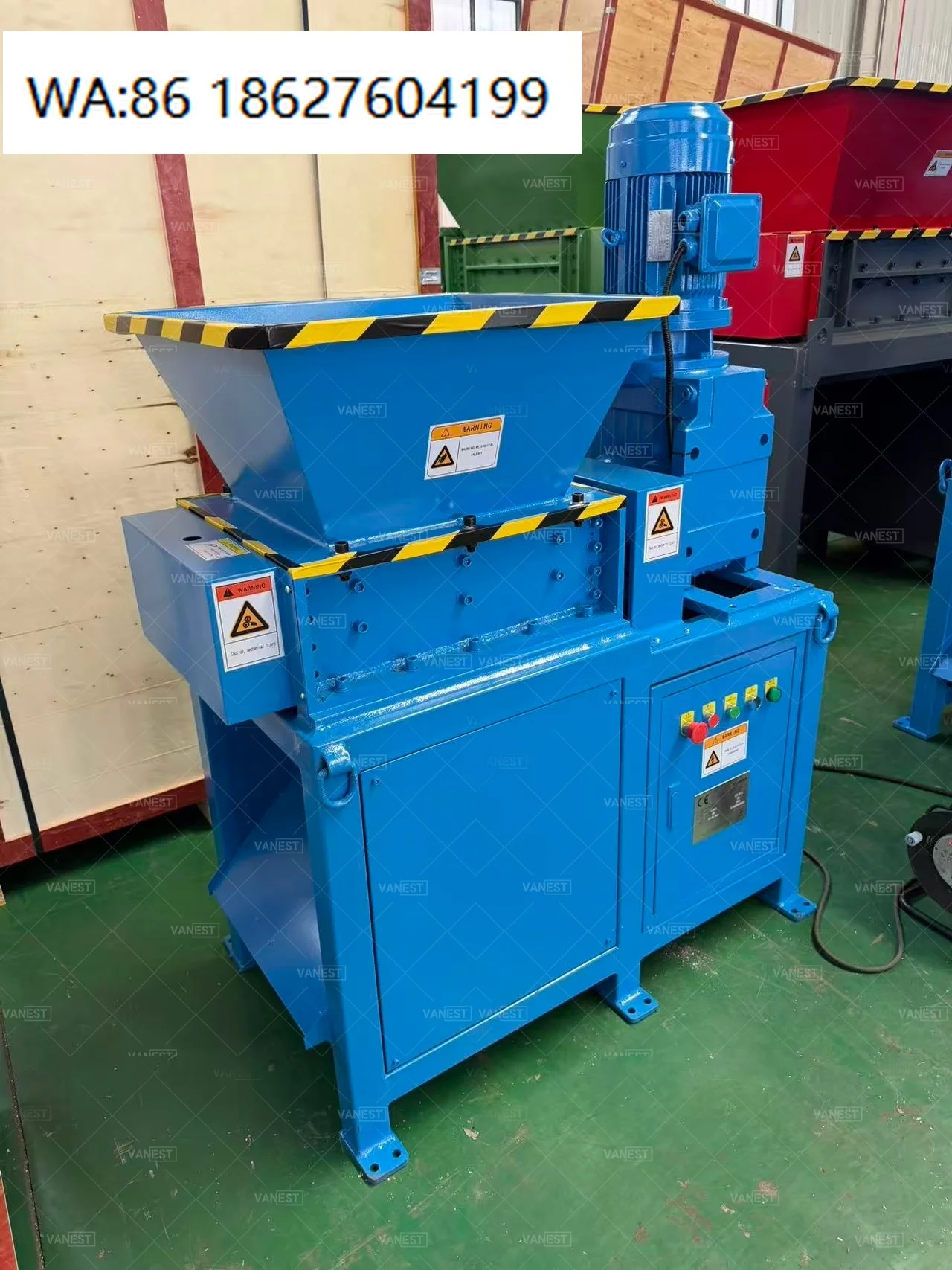 Small Portable Double Shaft Crusher, mobile scrap metal compact crushing unit for decentralized waste recycling