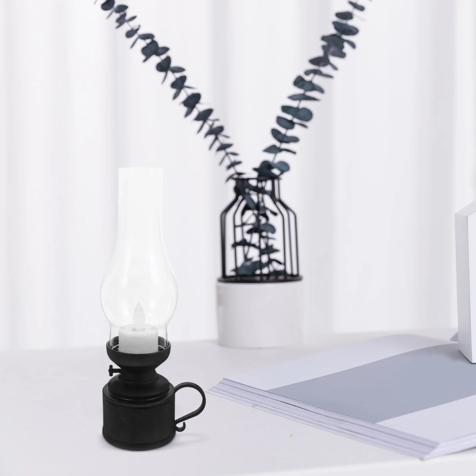 1 قطعة Led مصباح خمر مصباح ديكور للطاولات الإلكترونية للمنزل مكتب الديكور الداخلي الرجعية ضوء البلاستيك