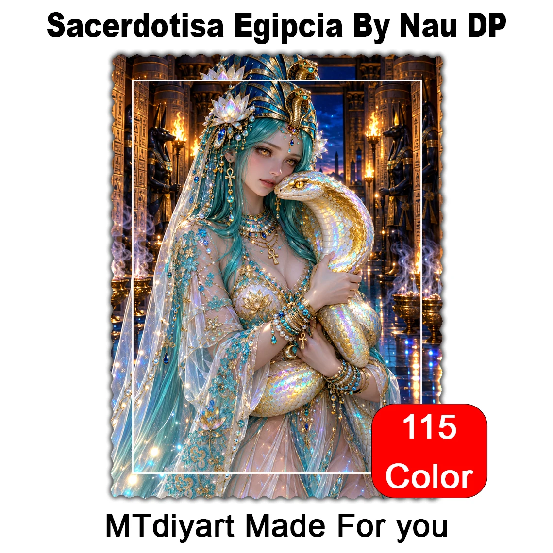 Sacerdotisa Egipcia By Nau DP 115 Colors 50x70 70x100 Diamond Painting - AliExpress 15